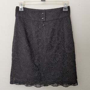 NWT Banana republic black lace pencil skirt
